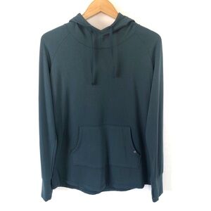 Free Fly Lightweight Hoodie Womens L Blue Shade Bamboo Performance Athleisure